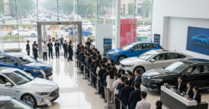 Auto Sales Spike: Long Queues Form After Government Cuts Vehicle GST